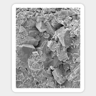 Kidney stone octahedral crystals, SEM (C036/9767) Sticker